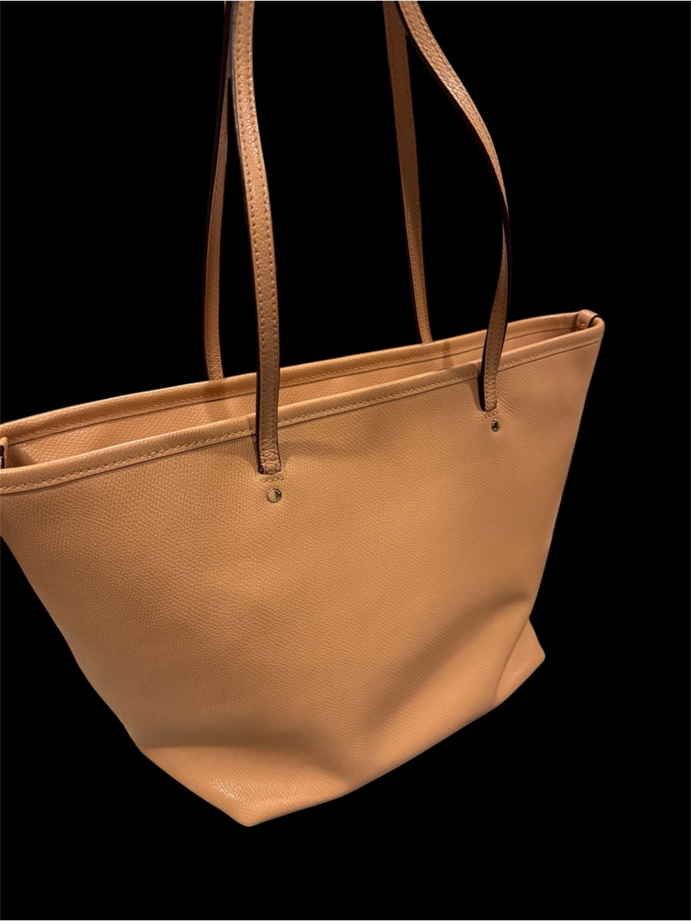 COACH Leather Tote Bag in Camel; beautiful.